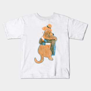 Dog Friend Hug Kids T-Shirt